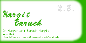 margit baruch business card